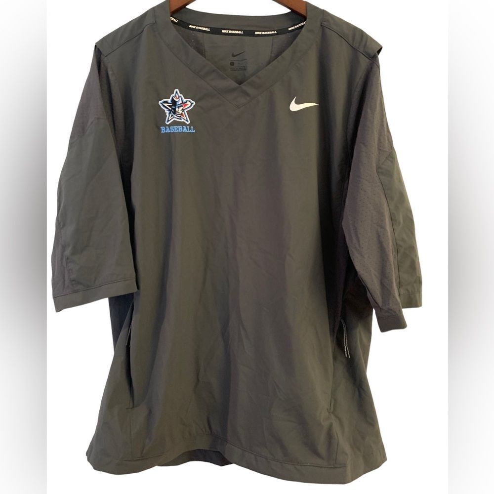 Nike Baseball Mavericks Charcoal Gray Pullover Top L
